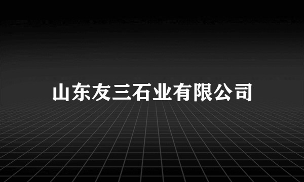 山东友三石业有限公司