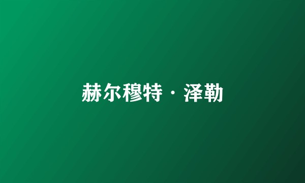 赫尔穆特·泽勒