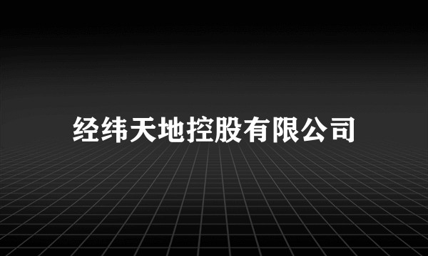 经纬天地控股有限公司