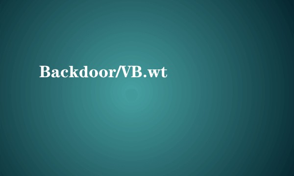 Backdoor/VB.wt
