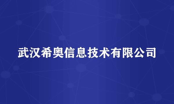 武汉希奥信息技术有限公司
