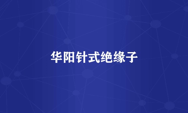 华阳针式绝缘子