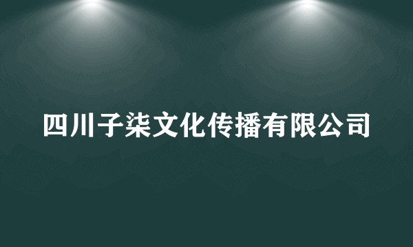 四川子柒文化传播有限公司