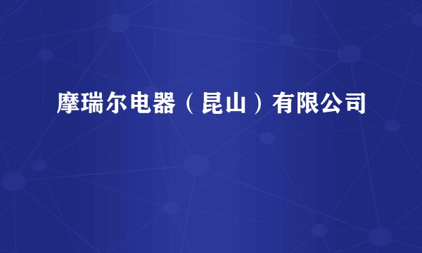摩瑞尔电器(昆山)有限公司