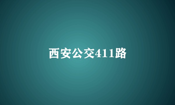 西安公交411路