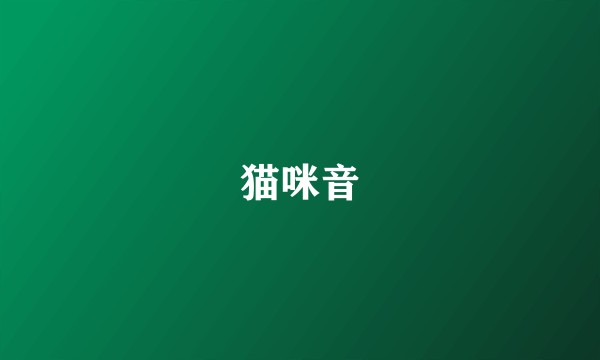 猫咪音