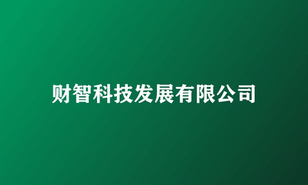 财智科技发展有限公司