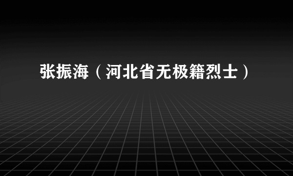张振海（河北省无极籍烈士）