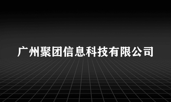 广州聚团信息科技有限公司