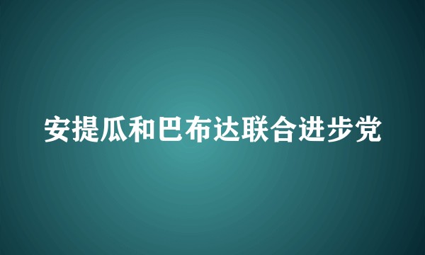 安提瓜和巴布达联合进步党