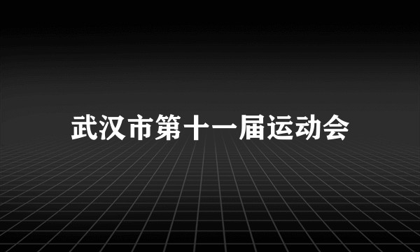 武汉市第十一届运动会