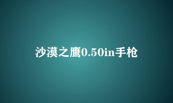 沙漠之鹰0.50in手枪
