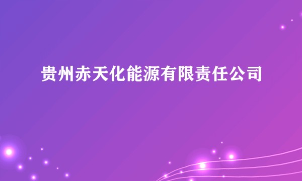 贵州赤天化能源有限责任公司