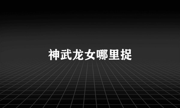 神武龙女哪里捉