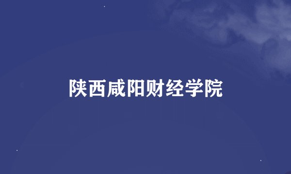 陕西咸阳财经学院
