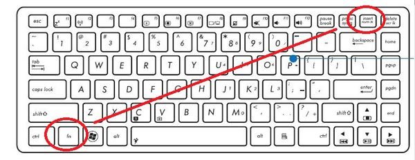 华硕笔记本键盘上数字键和字母键怎样切换