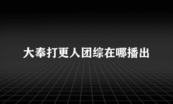 大奉打更人团综在哪播出