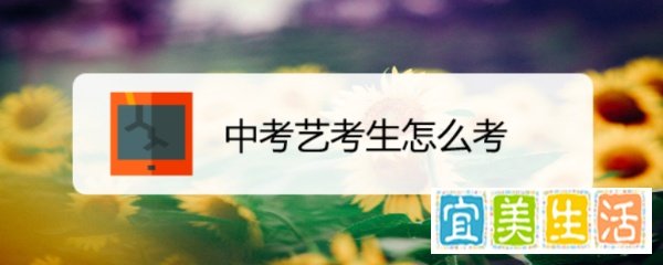 中考艺考生怎么考