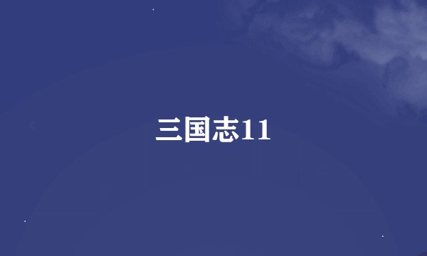 三国志11
