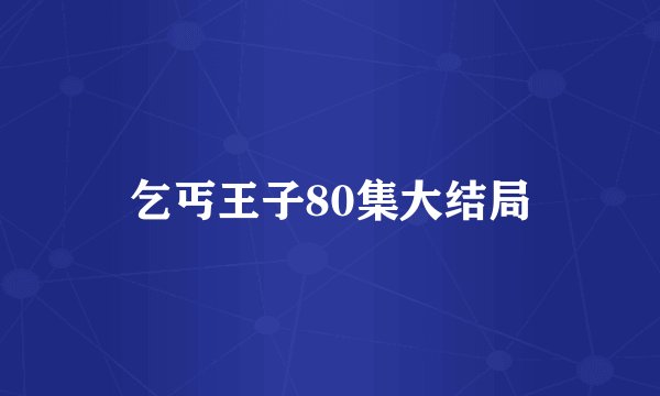 乞丐王子80集大结局