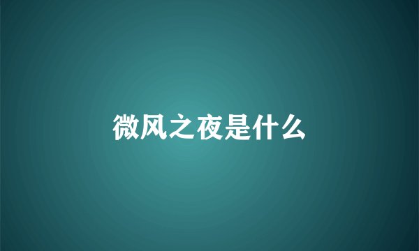 微风之夜是什么