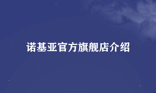 诺基亚官方旗舰店介绍