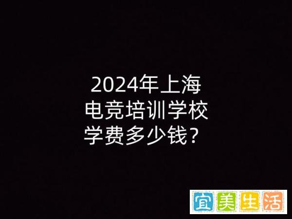 2024年上海电竞培训学校学费多少钱？
