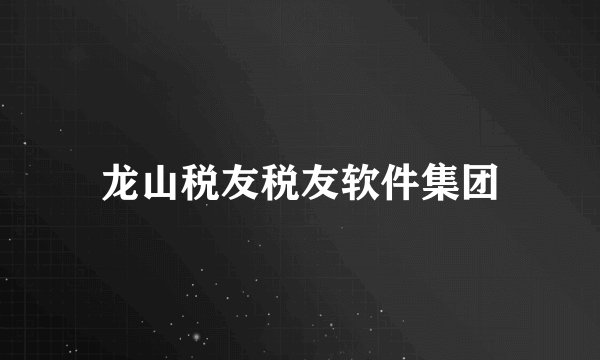 龙山税友税友软件集团