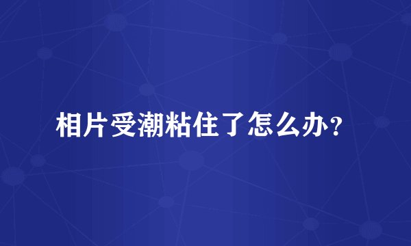 相片受潮粘住了怎么办？