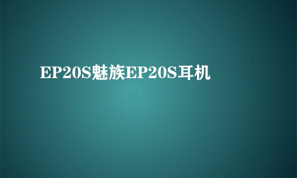 EP20S魅族EP20S耳机