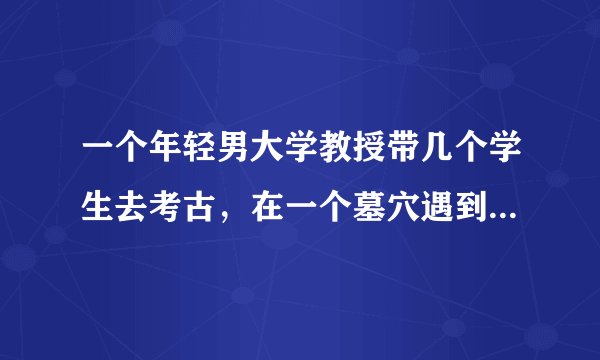 一个年轻男大学教授带几个学生去考古,在一个墓穴遇到一群很大的白蚁的电视剧