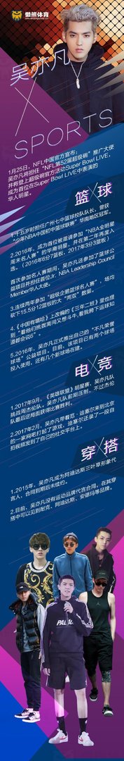 为超级碗站台、参加名人赛，吴亦凡 X Sports 都擦出过哪些火花