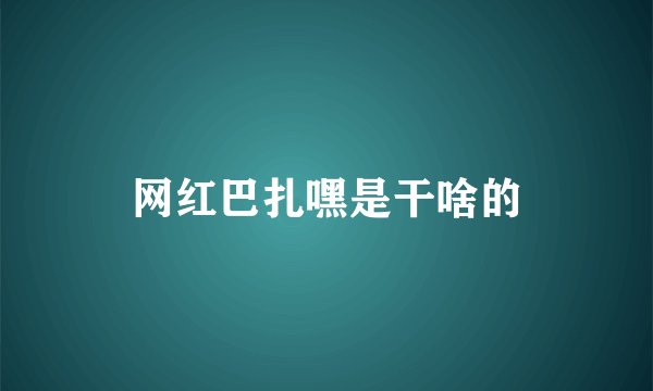 网红巴扎嘿是干啥的