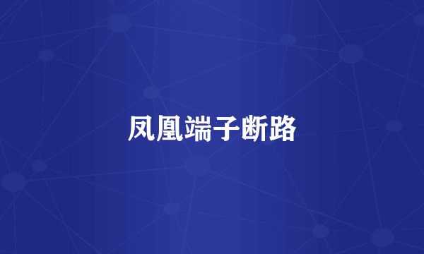 凤凰端子断路