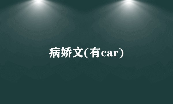 病娇文(有car)