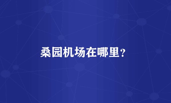桑园机场在哪里?