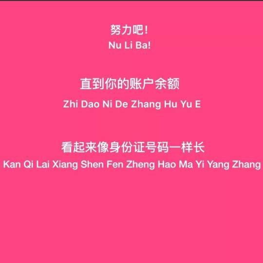 “努力吧直到你的账户余额看起来像电话号码”的图片