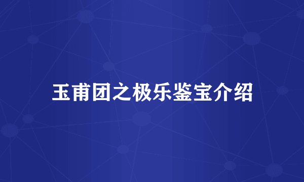 玉甫团之极乐鉴宝介绍