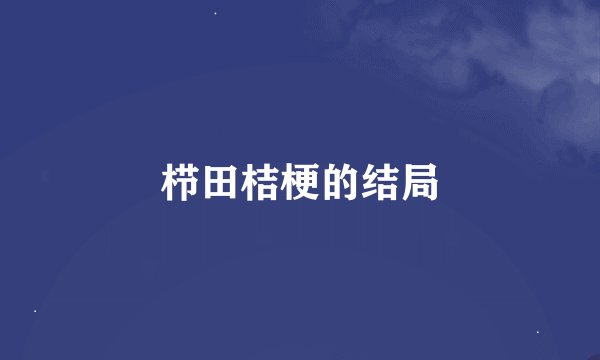 栉田桔梗的结局