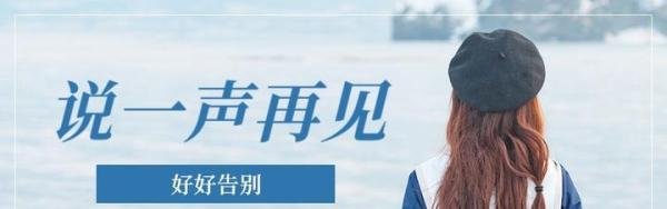 说一声再见