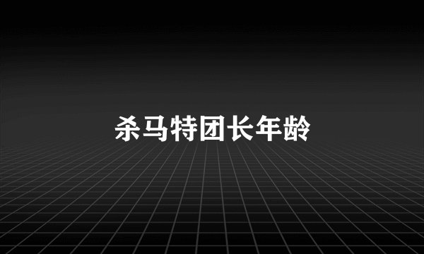 杀马特团长年龄