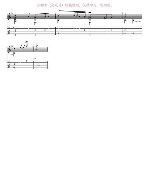 【附谱】启蒙神曲-绿袖子（Greensleeves）吉他独奏