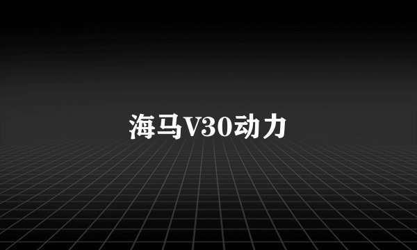 海马V30动力