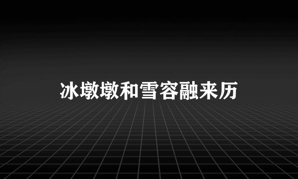 冰墩墩和雪容融来历