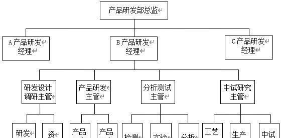 研发部:职能概述、组织结构、职能分解、岗位职责、考核制度