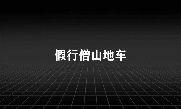 假行僧山地车