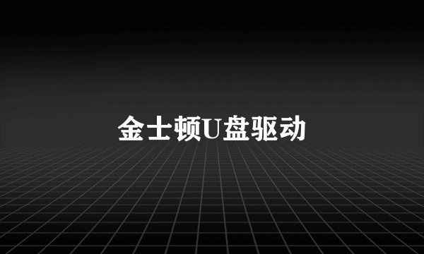 金士顿U盘驱动