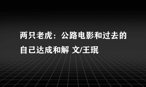两只老虎:公路电影和过去的自己达成和解 文/王珉