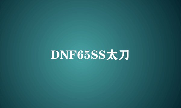 DNF65SS太刀