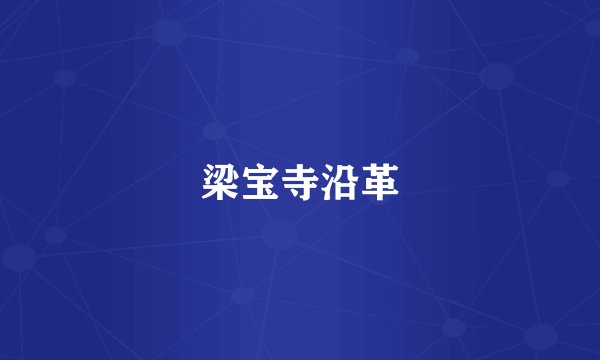 梁宝寺沿革